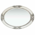 Specchio da Parete Stile Barocco 50x70 cm Argento