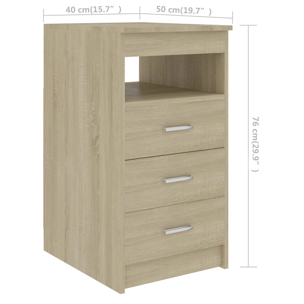 Scrivania Rovere Sonoma 140x50x76 cm in Truciolato