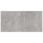 Armadietto Parete Grigio Cemento 80x39x40 cm Legno Multistrato