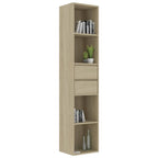 Libreria Rovere Sonoma 36x30x171 cm in Legno Multistrato
