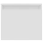 Tavolino da Salotto Bianco 100x48x40 cm in Legno Multistrato