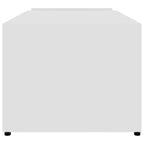 Tavolino da Salotto Bianco 90x45x35 cm in Legno Multistrato