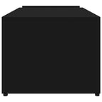 Tavolino da Salotto Nero 90x45x35 cm in Legno Multistrato