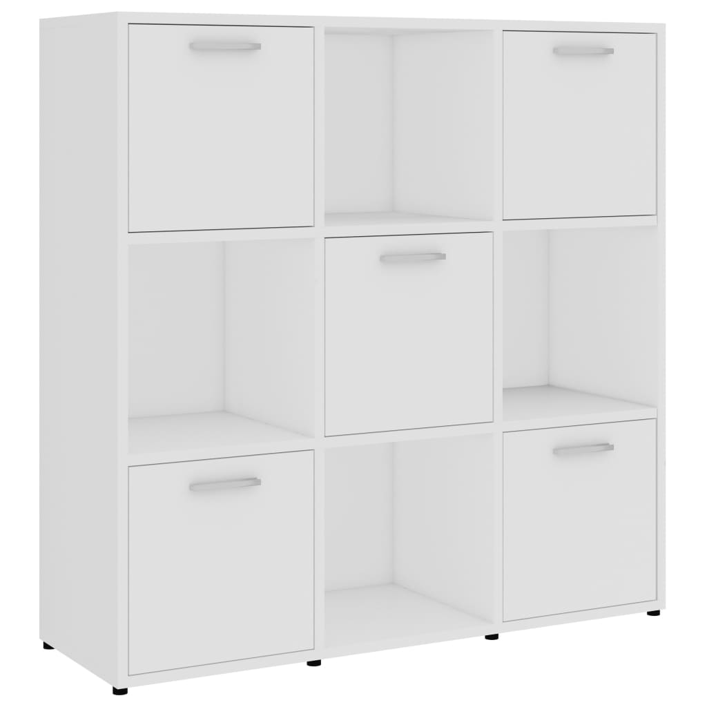 Libreria Bianca 90x30x90 cm in Legno Multistrato
