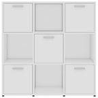 Libreria Bianca 90x30x90 cm in Legno Multistrato