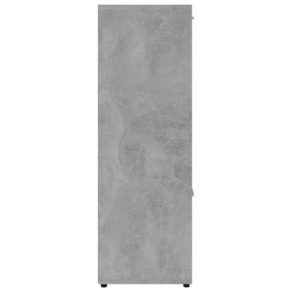 Libreria Grigio Cemento 90x30x90 cm in Legno Multistrato
