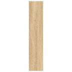 Scaffale a Parete Rovere Sonoma 90x16x78cm in Legno Multistrato