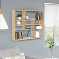 Scaffale a Parete Rovere Sonoma 90x16x78cm in Legno Multistrato