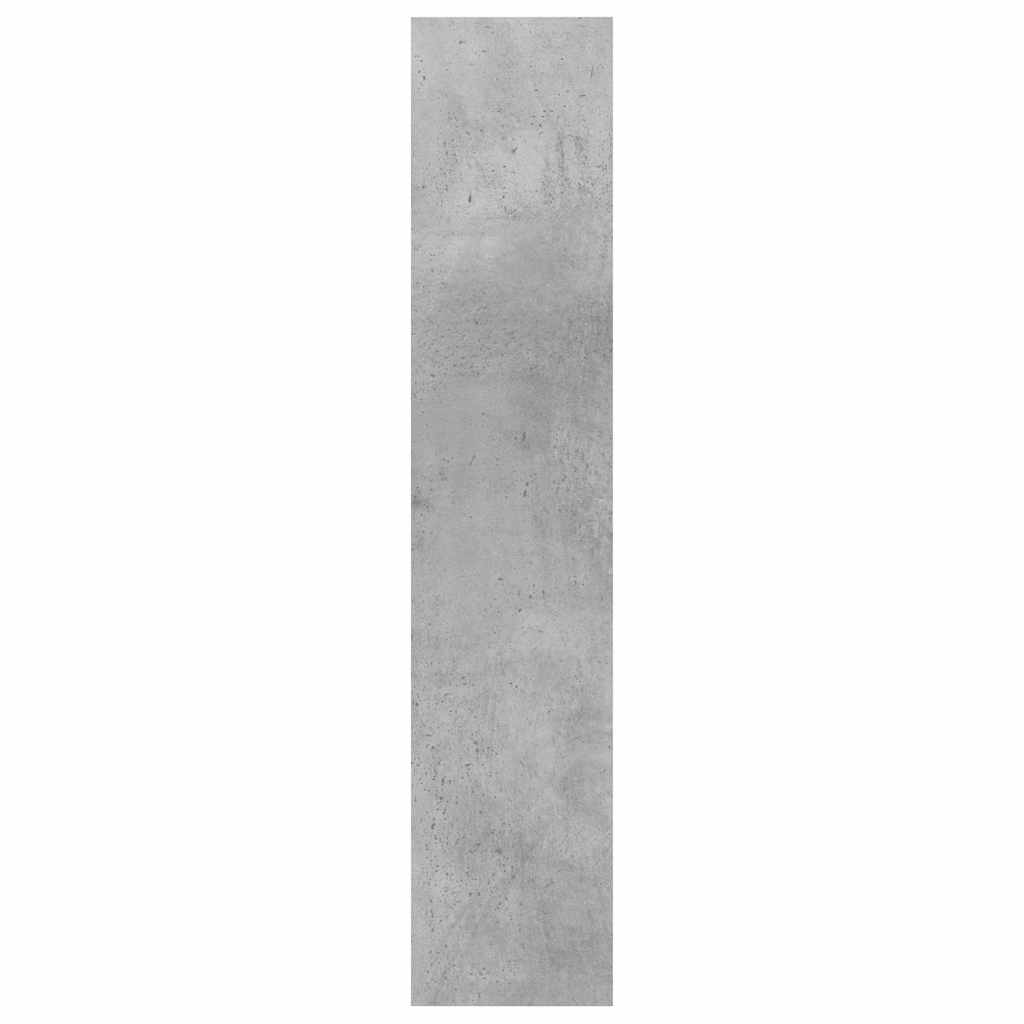 Scaffale a Parete Grigio Cemento 90x16x78 cm Legno Multistrato