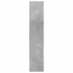 Scaffale a Parete Grigio Cemento 90x16x78 cm Legno Multistrato