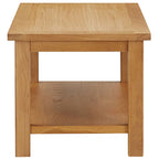 Tavolino da Salotto 90x45x40 cm in Legno Massello di Rovere