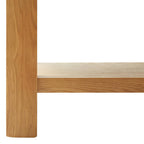 Tavolino da Salotto 90x45x40 cm in Legno Massello di Rovere