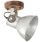 Lampade da Parete/Soffitto 2 pz Industriale Argento 20x25cm E27