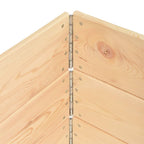 Fioriere Rialzate 3 pz 100x100 cm in Legno Massello di Pino