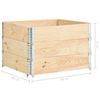 Fioriere Rialzate 3 pz 100x100 cm in Legno Massello di Pino