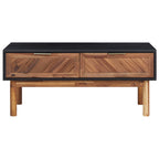 Tavolino da Salotto 90x50x40 cm Legno Massello di Acacia e MDF
