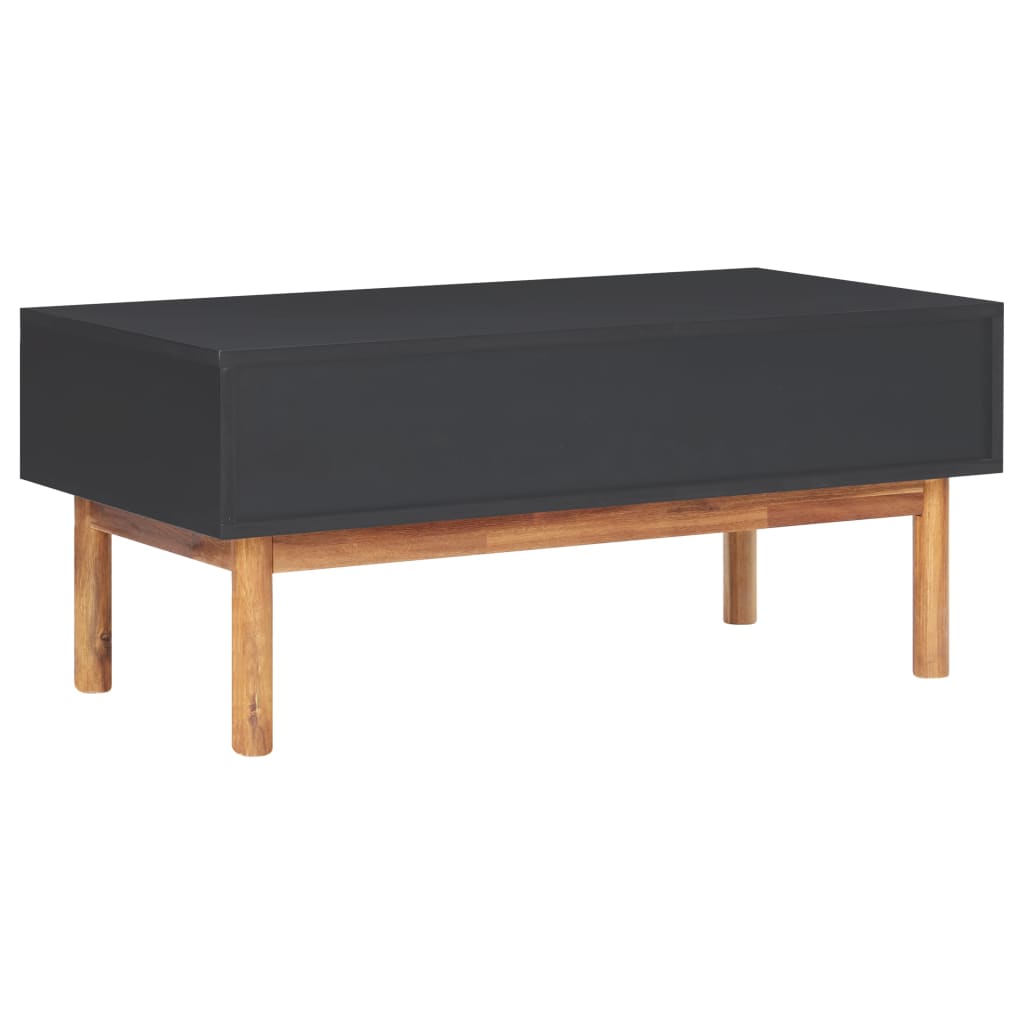 Tavolino da Salotto 90x50x40 cm Legno Massello di Acacia e MDF