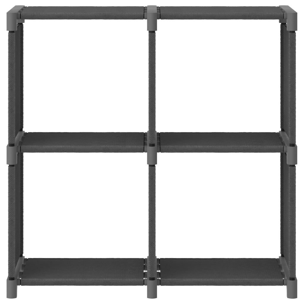 Mobile per 4 Scatole a Cubo Grigio 69x30x72,5 cm in Tessuto