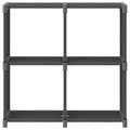 Mobile per 4 Scatole a Cubo Grigio 69x30x72,5 cm in Tessuto