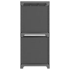 Mobile per 4 Scatole a Cubo Grigio 69x30x72,5 cm in Tessuto