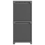Mensola con 6 Scatole a Cubo Grigia 103x30x72,5 cm in Tessuto
