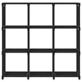 Mobile per 9 Scatole a Cubo Nero 103x30x107,5 cm in Tessuto