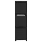 Mobile per 9 Scatole a Cubo Nero 103x30x107,5 cm in Tessuto