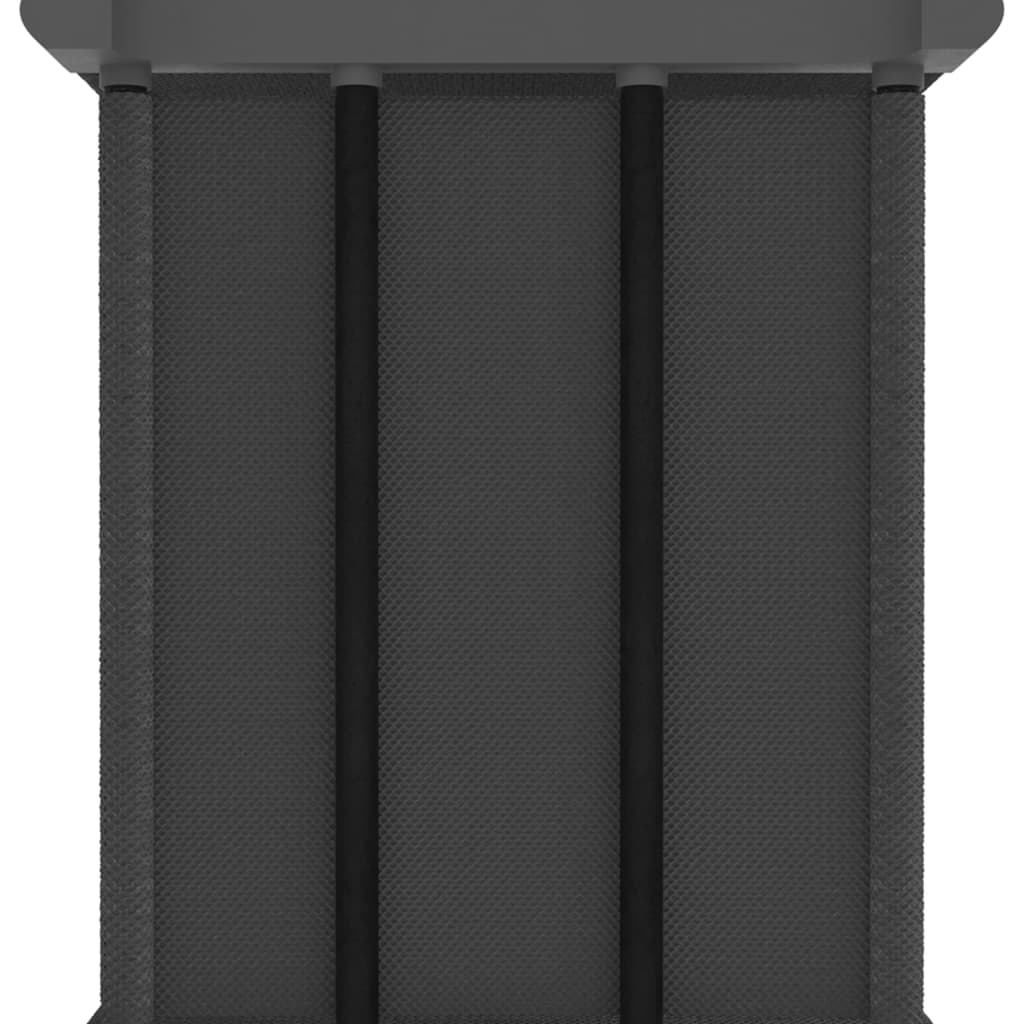 Mobile per 9 Scatole a Cubo Grigio 103x30x107,5 cm in Tessuto