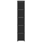 Mobile con 15 Scatole a Cubo Nero 103x30x175,5 cm in Tessuto