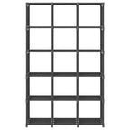 Mobile per 15 Scatole a Cubo Grigio 103x30x107,5 cm in Tessuto