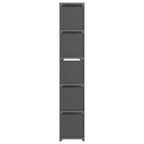 Mobile per 15 Scatole a Cubo Grigio 103x30x107,5 cm in Tessuto