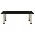 322761 TV Stand Black 60x35x17 cm Tempered Glass