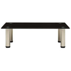 322761 TV Stand Black 60x35x17 cm Tempered Glass