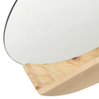 Specchio da Parete in Legno Massello di Pino 35 cm