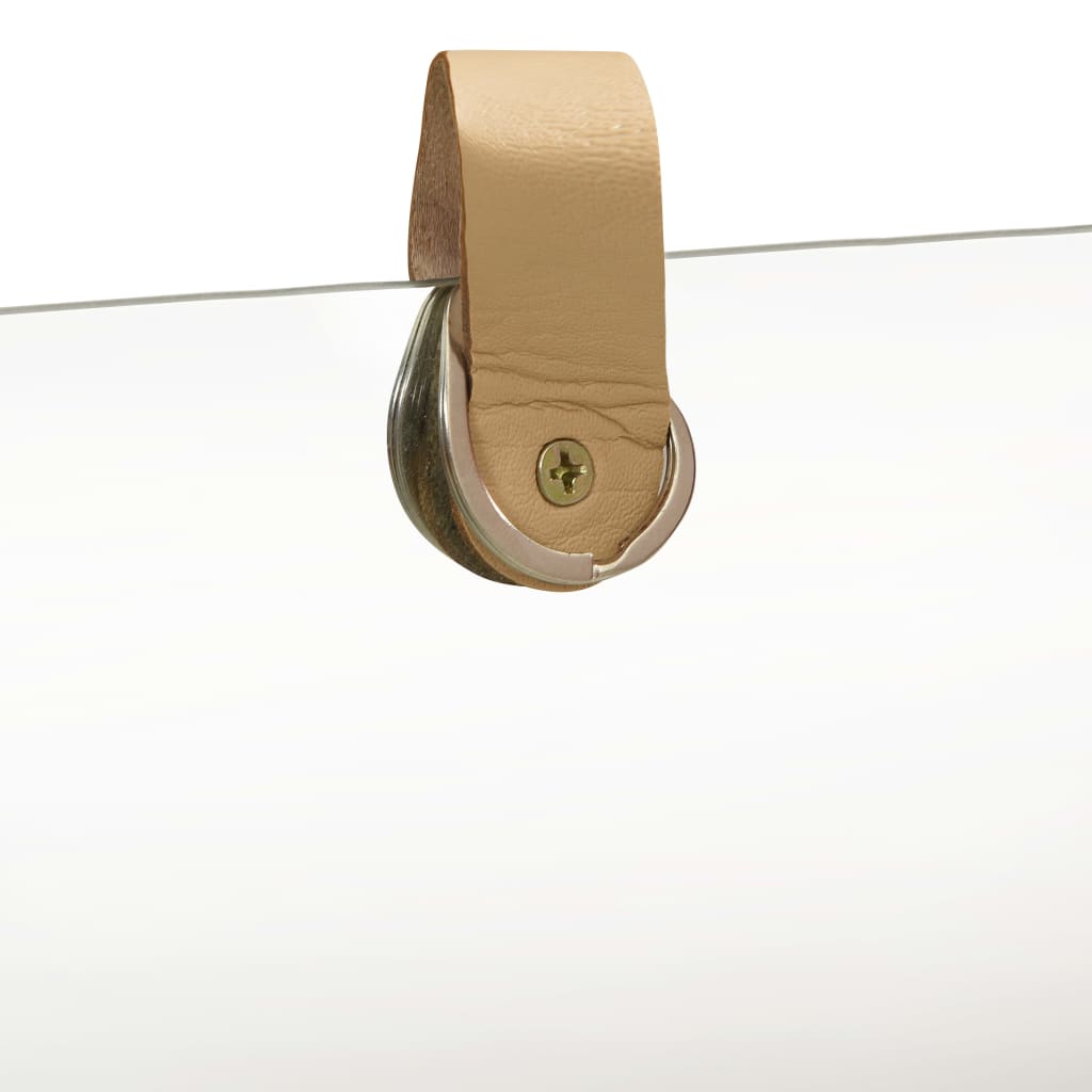 Specchio da Parete in Legno Massello di Pino 23x39,5 cm