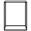 Tavolo Consolle Trasparente 60x35x75 cm in Vetro Temperato