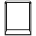 Tavolo Consolle Trasparente 60x35x75 cm in Vetro Temperato