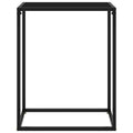 Tavolo Consolle Nero 60x35x75 cm in Vetro Temperato
