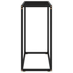 Tavolo Consolle Nero 60x35x75 cm in Vetro Temperato
