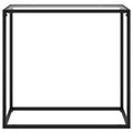 Tavolo Consolle Trasparente 80x35x75 cm in Vetro Temperato