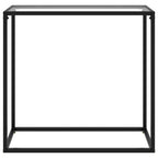 Tavolo Consolle Trasparente 80x35x75 cm in Vetro Temperato