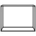 Tavolo Consolle Trasparente 100x35x75 cm in Vetro Temperato