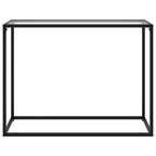 Tavolo Consolle Trasparente 100x35x75 cm in Vetro Temperato