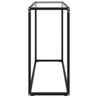 Tavolo Consolle Trasparente 100x35x75 cm in Vetro Temperato