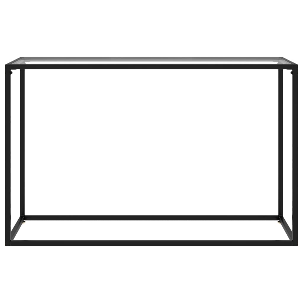 Tavolo Consolle Trasparente 120x35x75 cm in Vetro Temperato
