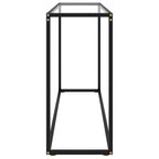 Tavolo Consolle Trasparente 120x35x75 cm in Vetro Temperato