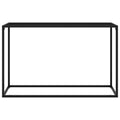 Tavolo Consolle Nero 120x35x75 cm in Vetro Temperato