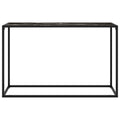 Tavolo Consolle Nero 120x35x75 cm in Vetro Temperato