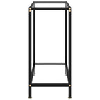 Tavolo Consolle Trasparente 60x35x75 cm in Vetro Temperato