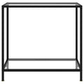 Tavolo Consolle Trasparente 80x35x75 cm in Vetro Temperato